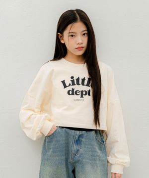 로아 레이어드 크롭 티셔츠 Ivory