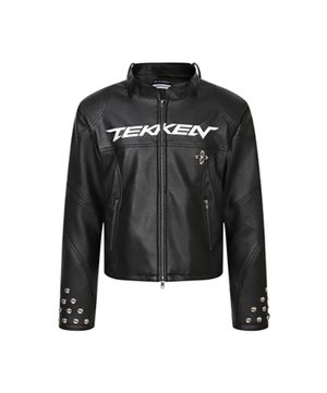 써저리 x 철권 바이커 자켓 블랙
