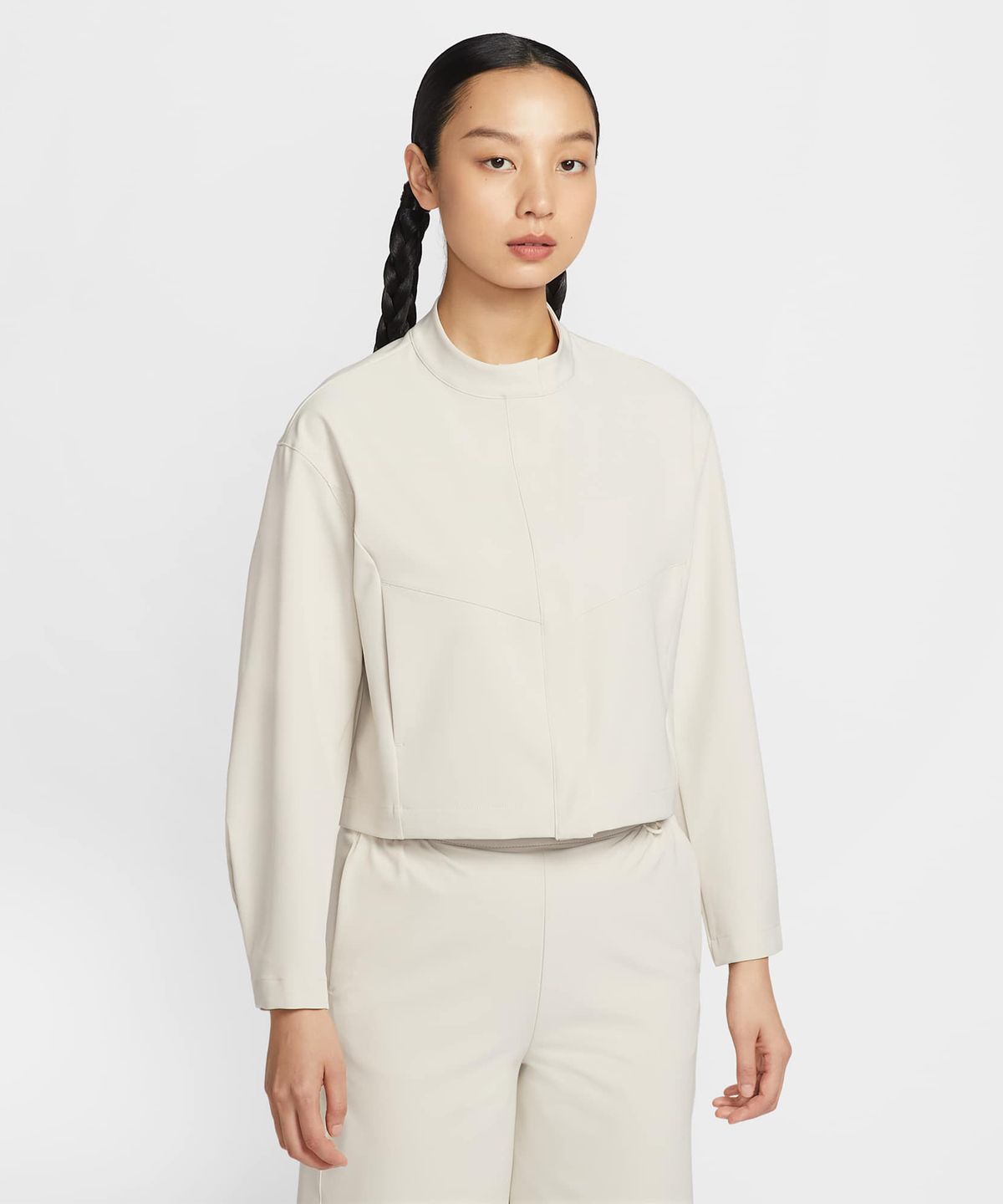 나이키(NIKE) 24.7 퍼펙트스트레치 드라이 핏 루즈 핏 크롭 재킷 W - 라이트 오어우드 브라운:라이트 아이언 오어 / IB8987-104