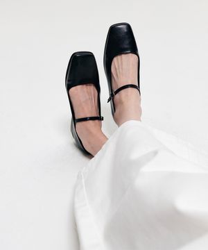 케이트 메리제인 플랫슈즈_블랙 / KATE MARYJANE FLAT SHOES_BLACK