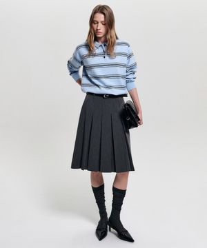 베니 플리츠 미디 스커트 / BENNY PLEATS MIDI SKIRT_3colors