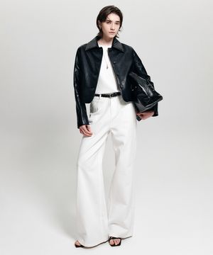 리네아 스트레이트 데님 팬츠_화이트 / LINEA STRAIGHT DENIM PANTS_WHITE