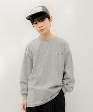 타이포 레터링 티셔츠 Grey