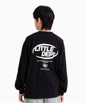 백 프린팅 로고 티셔츠 Black