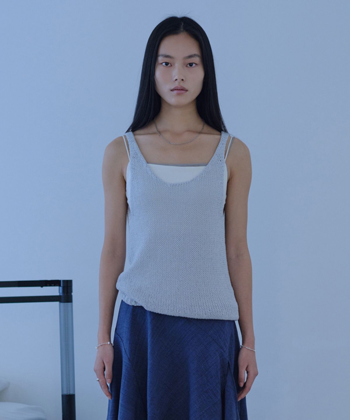 베르소(VERSO) Premium Cotton Sleeveless Knit Top