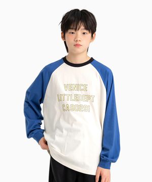 베니스 라글란 티셔츠 Blue