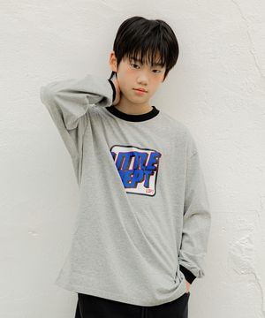 마크 롱 슬리브 티셔츠 Grey