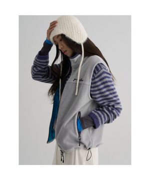 후리스 베스트  라이트 그레이