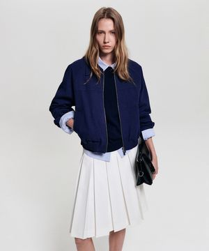 베키 봄버 자켓_블루 / BAEKI BOMBER JACKET_BLUE