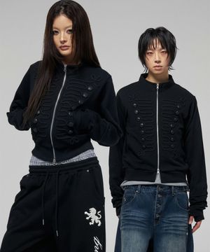 HUSSAR TRACK TOP BLACK