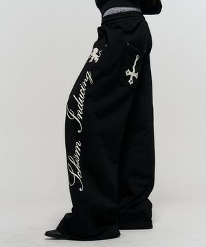 BOXER SAGGING SWEATPANTS BLACK