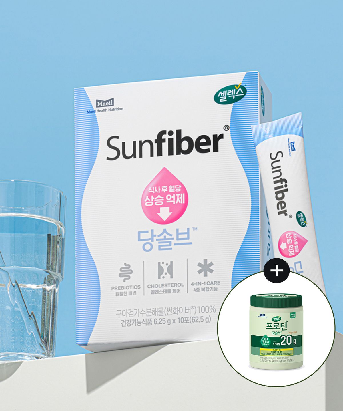 셀렉스(SELEX) 썬화이버 당솔브 혈당케어 스틱 3박스 (30일분)+당솔브 미숫가루 266G 1통
