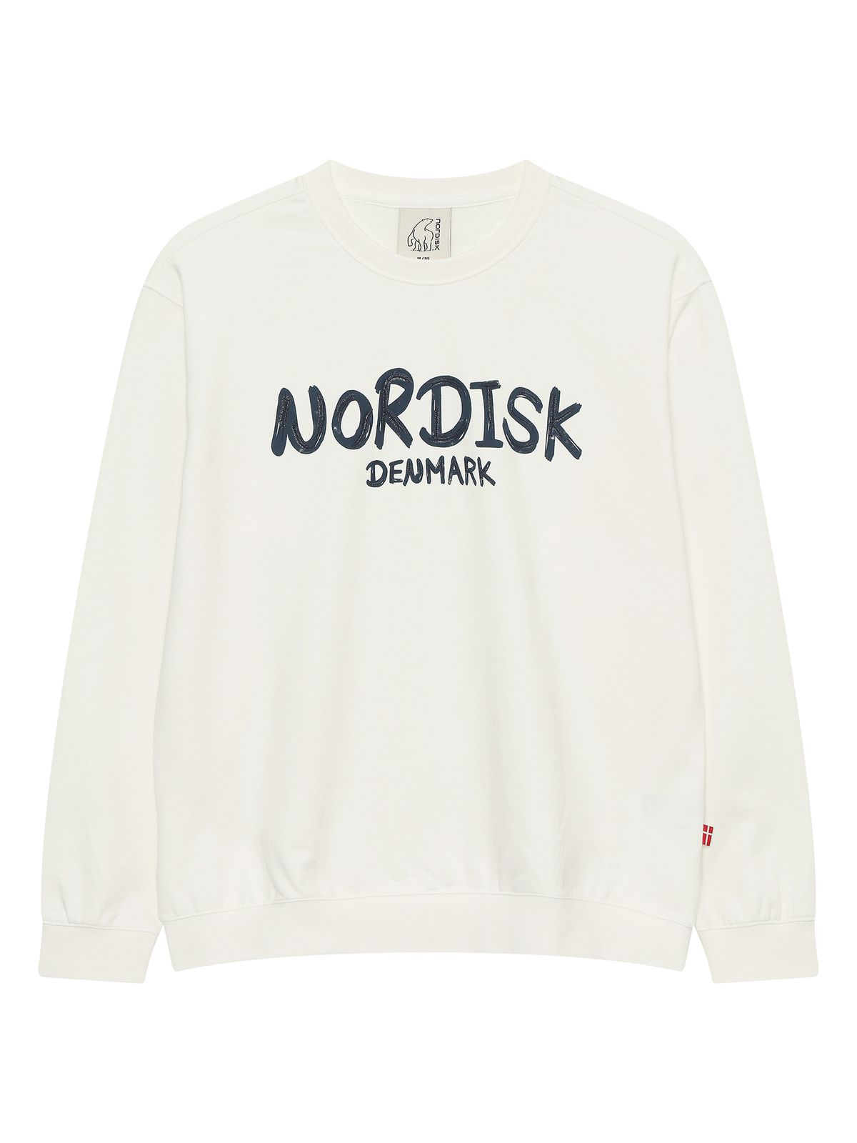 노르디스크(NORDISK) 레터링 맨투맨 - U_Off White