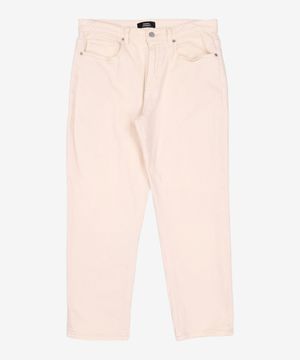 테이퍼드 크롭 데님 팬츠 [크림] 34