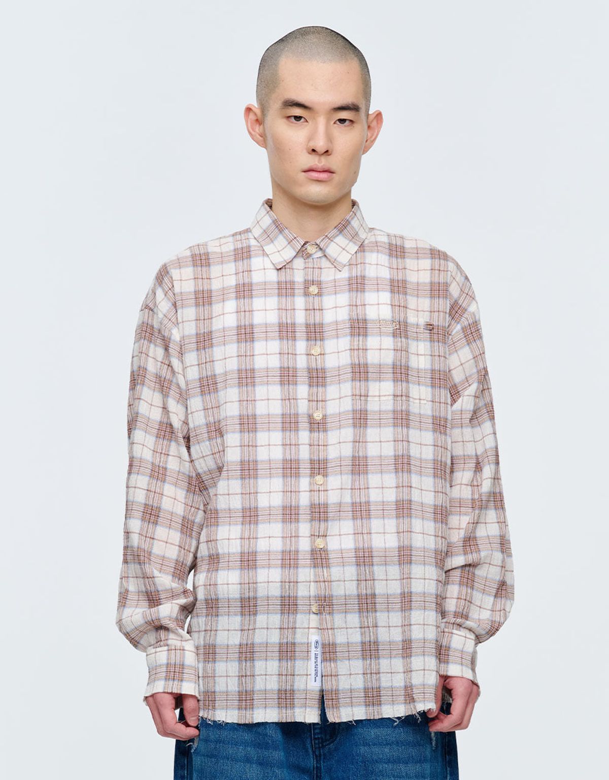 엠엠엘지(MMLG) SERIES EDGEWORN SHIRT (BEIGE)