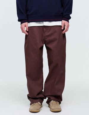 NICHE POCKET STRAIGHT PANTS (BROWN)