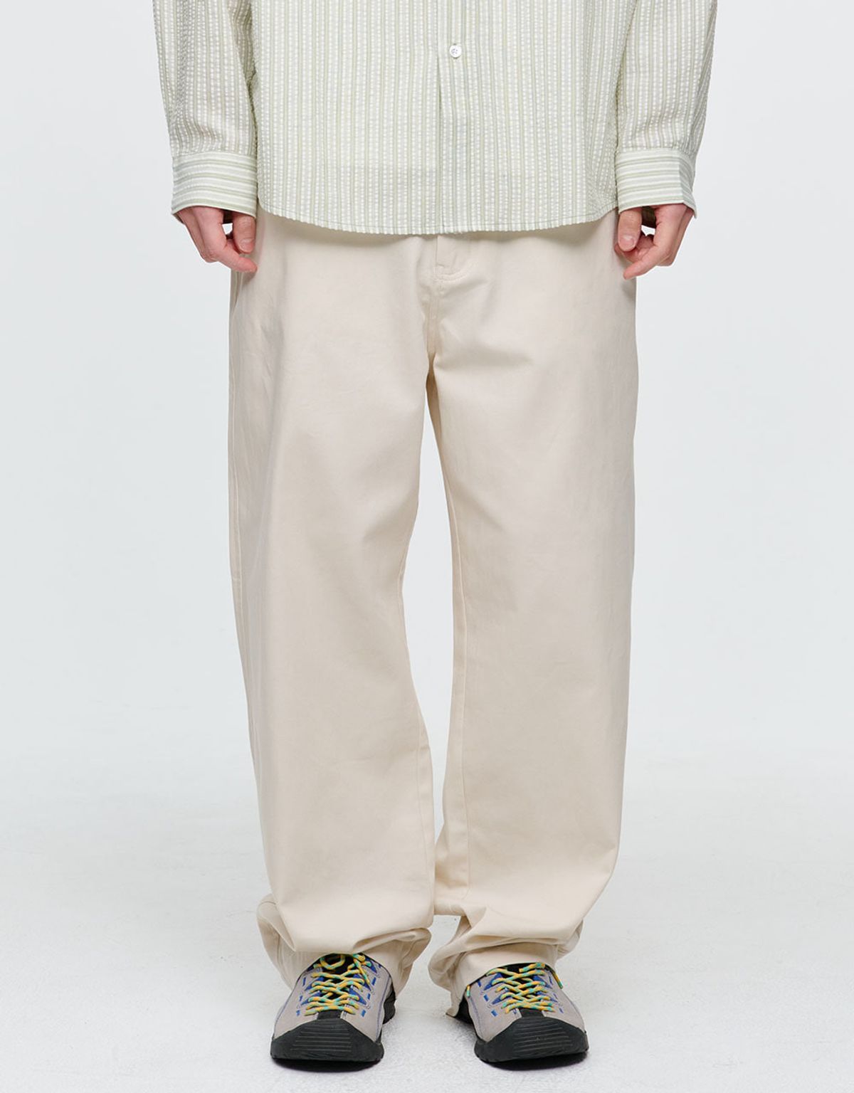 엠엠엘지(MMLG) NICHE POCKET STRAIGHT PANTS (IVORY)