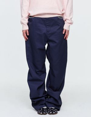 NICHE POCKET STRAIGHT PANTS (NAVY)