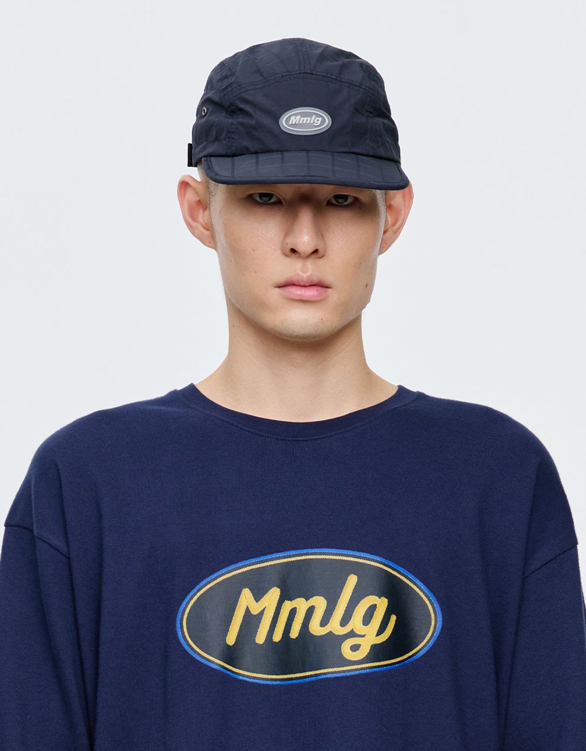 엠엠엘지(MMLG) MMLG CHECK CAMP CAP (NAVY)