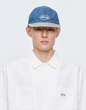 MMLG CHECK TWO TONE BALLCAP (BLUE)