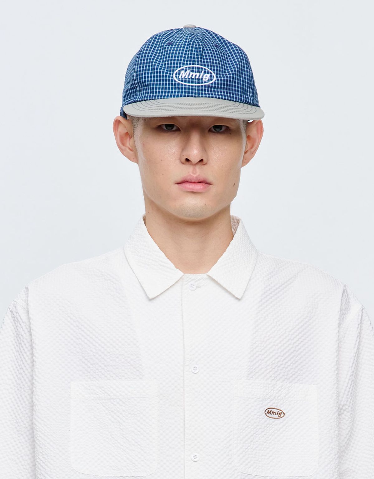 엠엠엘지(MMLG) MMLG CHECK TWO TONE BALLCAP (BLUE)