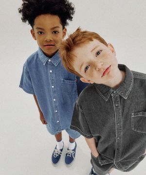 블랭크 데님 셔츠