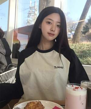 USA JEEP 래글런 롱슬리브 티셔츠 (JR5TSU064BK)