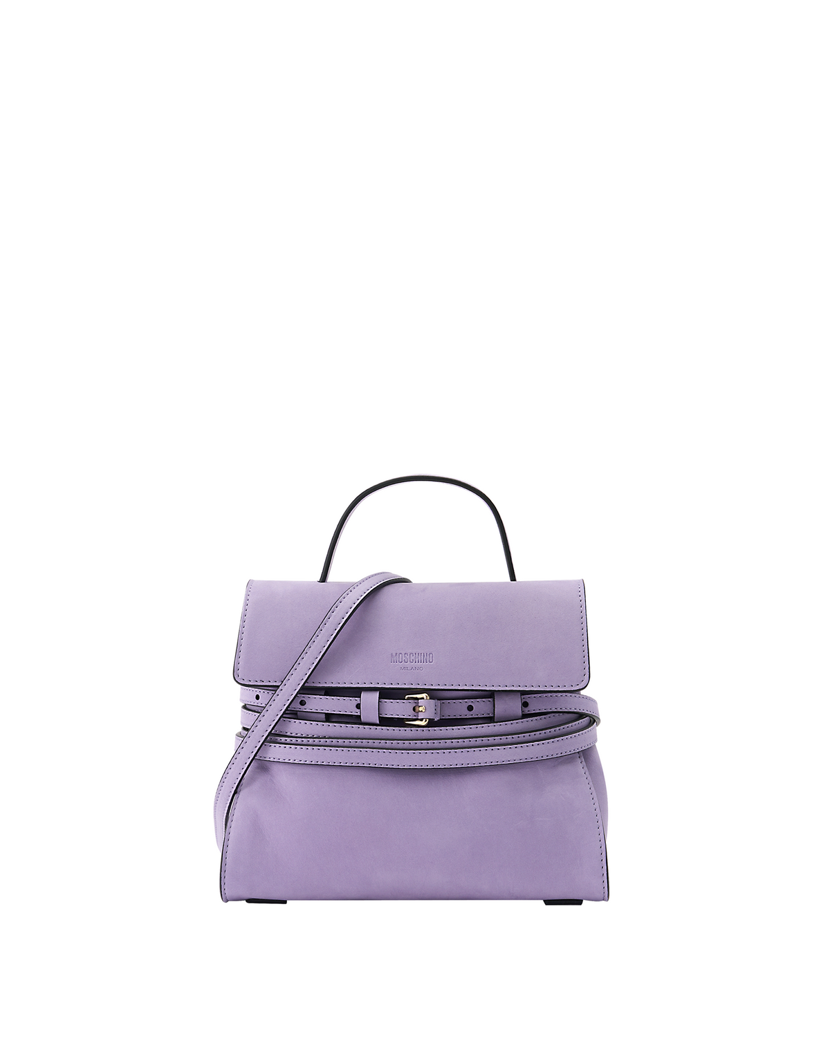 모스키노(MOSCHINO) 타이 미 누벅 스몰 핸드백 LAVENDER