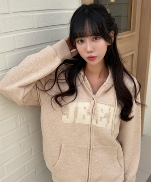 JEEP 빅로고 2WAY 오버핏 후드집업 (JR5TZU075MB)