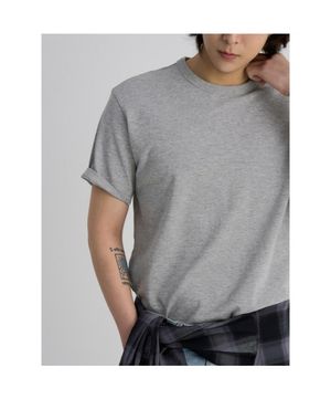 데일리 베이직 반소매 티셔츠  그레이
