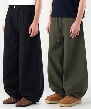 라이크 린넨 와이드 벌룬팬츠 3Color