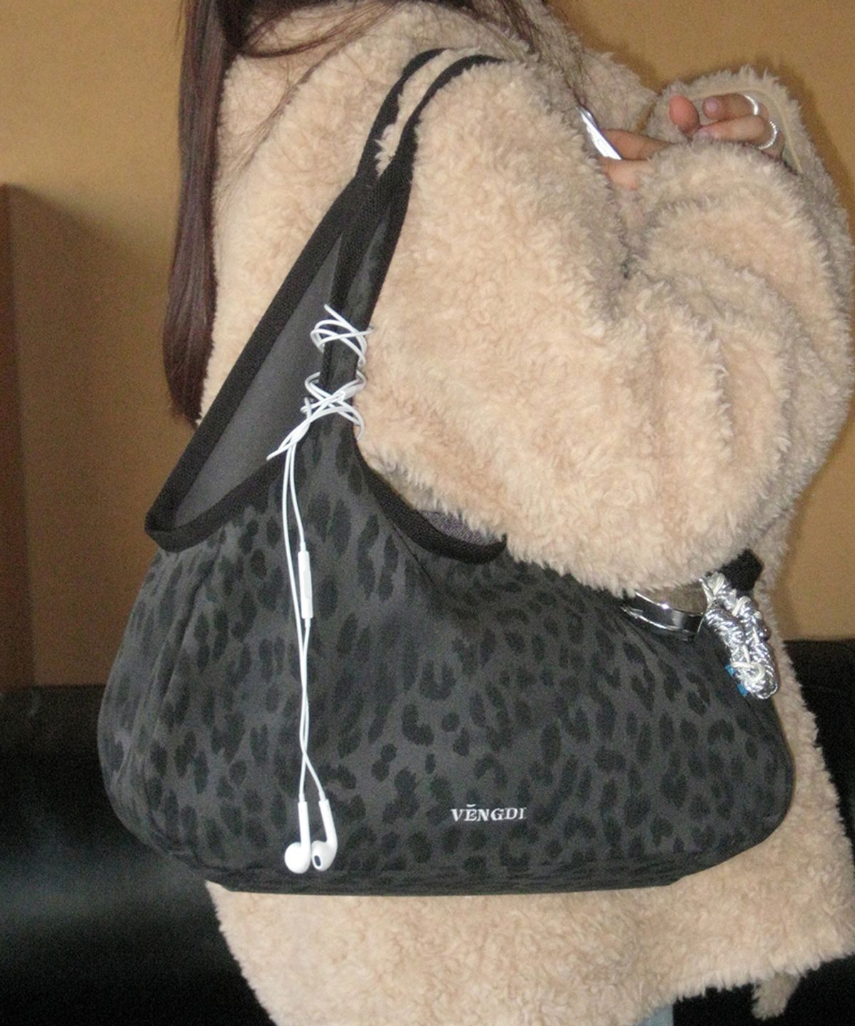 벵디(VENGDI) Riv Eco Bag_Leopard Charcoal