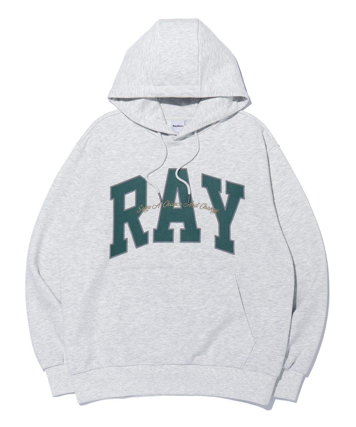 레이피커스(RAYFIKERS) RAY 빅 아치 로고 후드티 MQ6TU144_OATMEAL