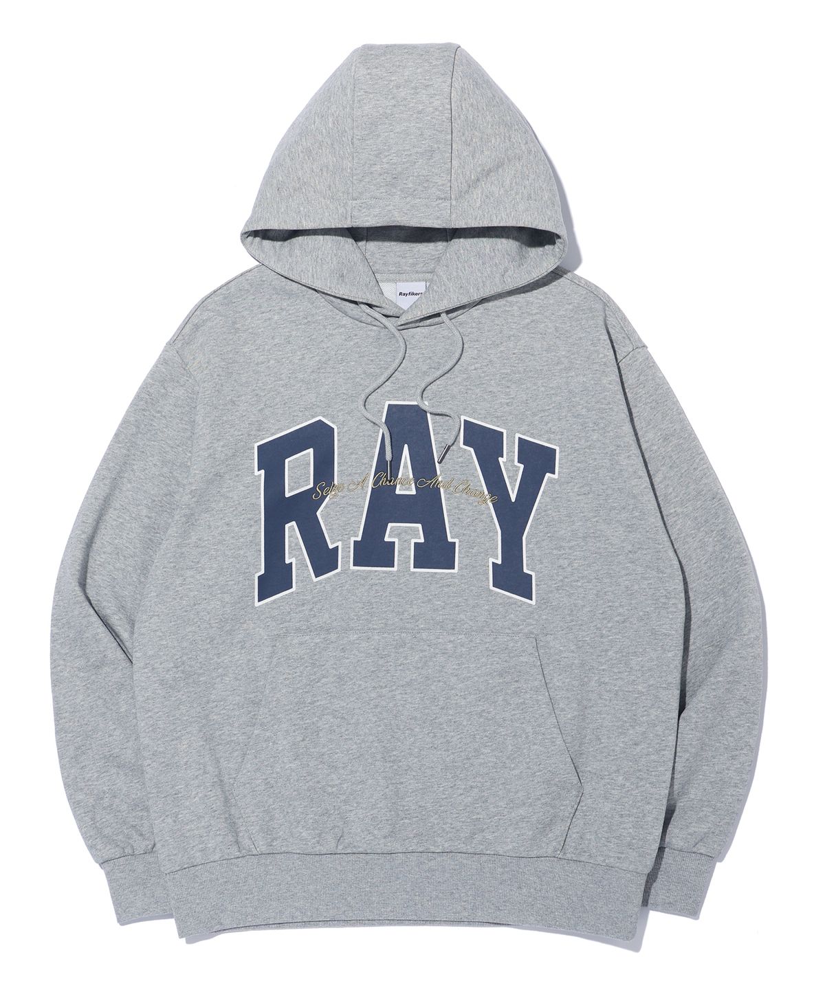 레이피커스(RAYFIKERS) RAY 빅 아치 로고 후드티 MQ6TU144_MELANGE GREY