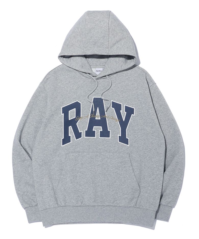 RAY 빅 아치 로고 후드티 MQ6TU144_MELANGE GREY