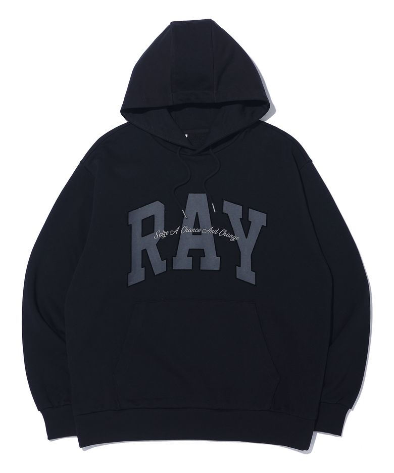 RAY 빅 아치 로고 후드티 MQ6TU144_BLACK
