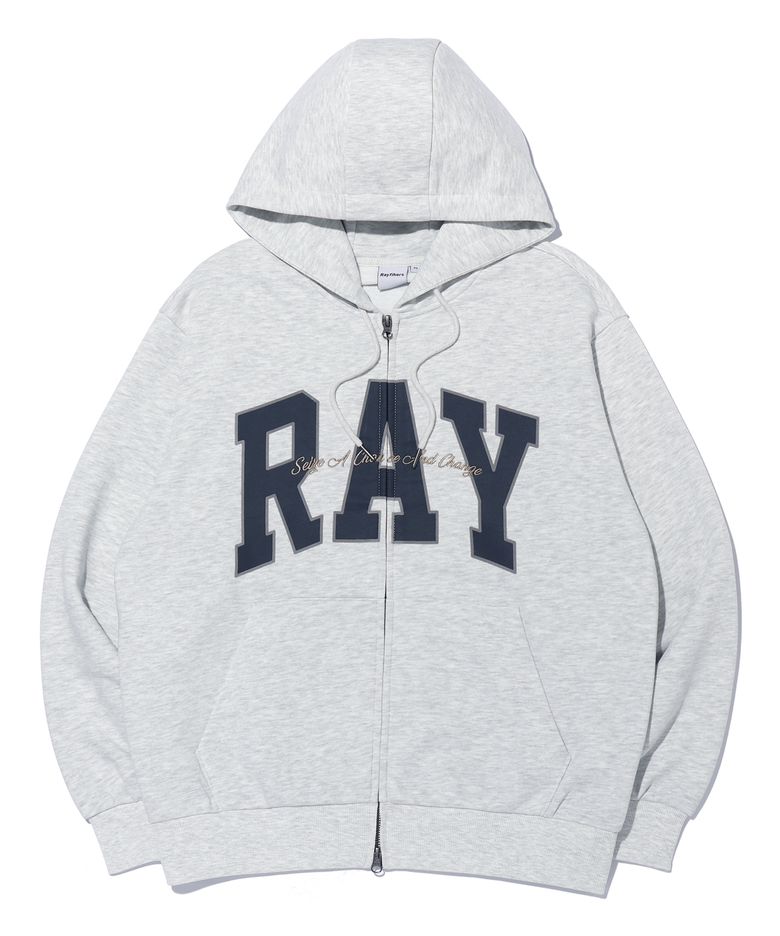 RAY 빅 아치 로고 후드집업 MQ6TU145_OATMEAL