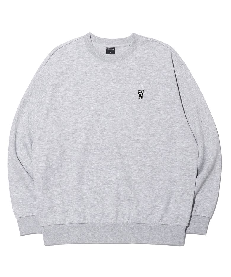 스몰 레트로베어 맨투맨  LQ6TU144_MELANGE GREY