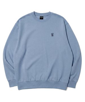 스몰 레트로베어 맨투맨  LQ6TU144_LIGHT BLUE