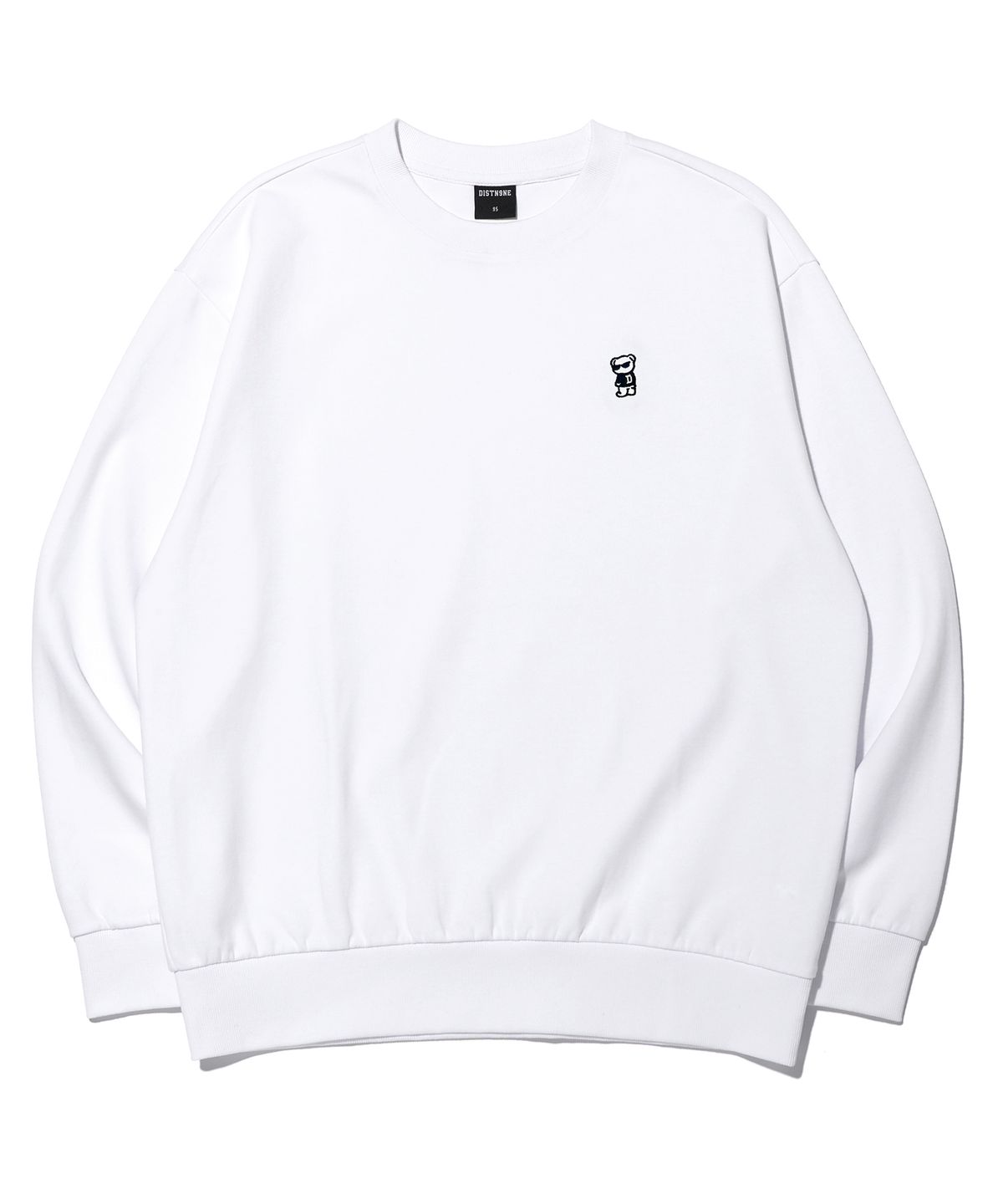 디스트나인(DISTN9NE) 스몰 레트로베어 맨투맨  LQ6TU144_OFF WHITE