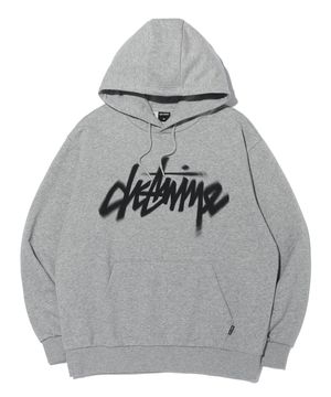 망점 레터링 프린트 후드티 LQ6TU145_MELANGE GREY