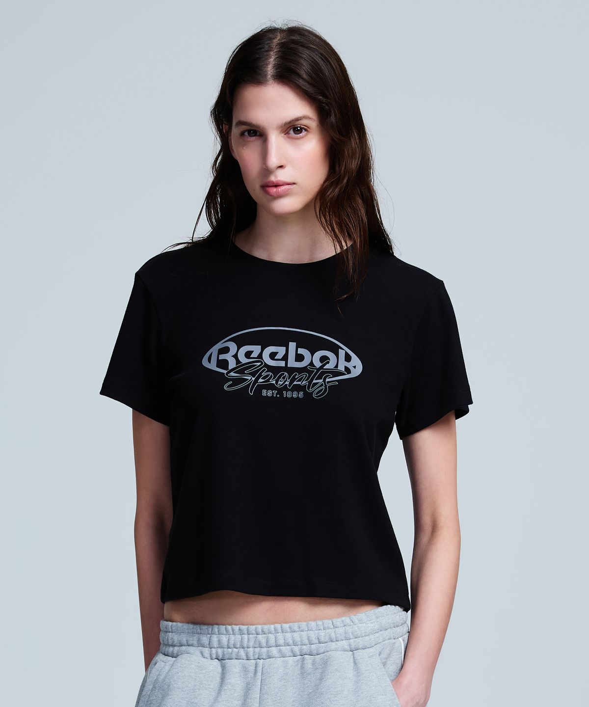리복(REEBOK) 나노 액티브 반팔 티셔츠 (W) - 블랙