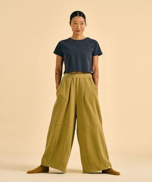 Bold Wide Pants (Gloomy Yellow)