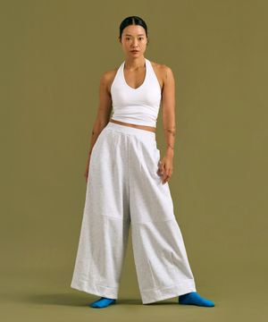 Bold Wide Pants (Light Melange)