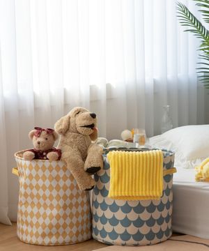 장난감 펠트 패브릭  수건 다용도 수납함