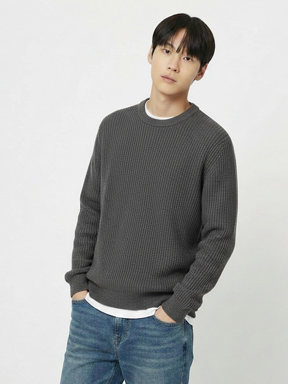 행텐(HANGTEN) 남성 니트라이크 맨투맨_090(10560-031-208-12)