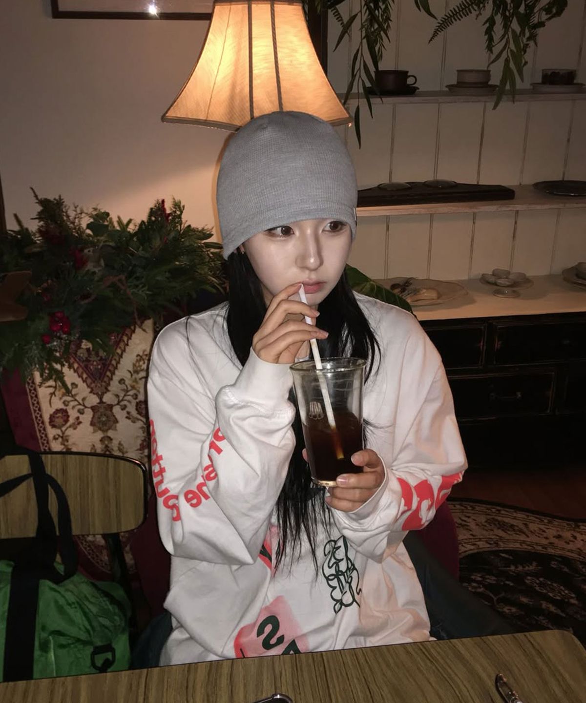 피마다지윈(PIMADAZIWIN) Summer Label Beanie_[Gray]