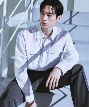 [서강준 PICK] 라일 스트라이프 웨스턴 셔츠 [WHITE]