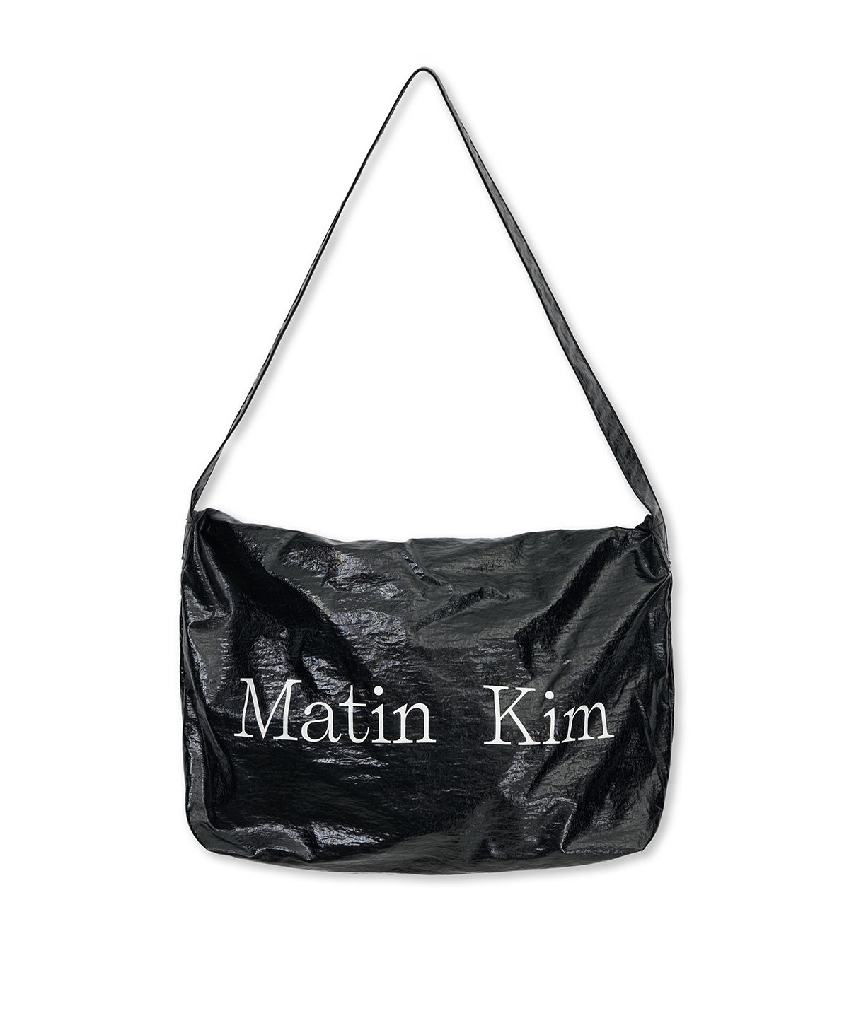 MUSINSA公式 | MATIN KIM GLOSSY LIGHT TWO WAY BAG IN BLACK