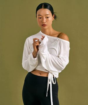 Veil Tie Cover Up (White)